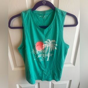 Spiritual Gangster Women's Green Tank Top